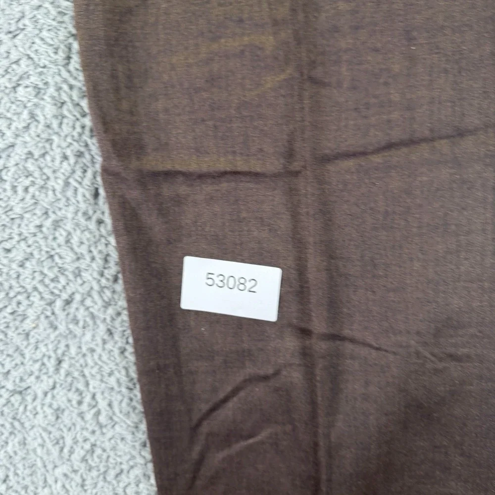 Kenneth Cole Reaction Pant Mens 34x30 Brown Wool Dress Straight Business Stretch